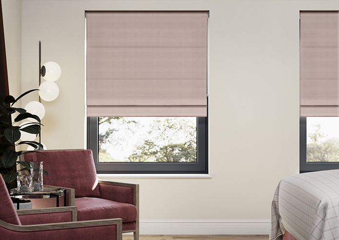 Shima Faux Silk, Rose - Roman Blind - Image 3